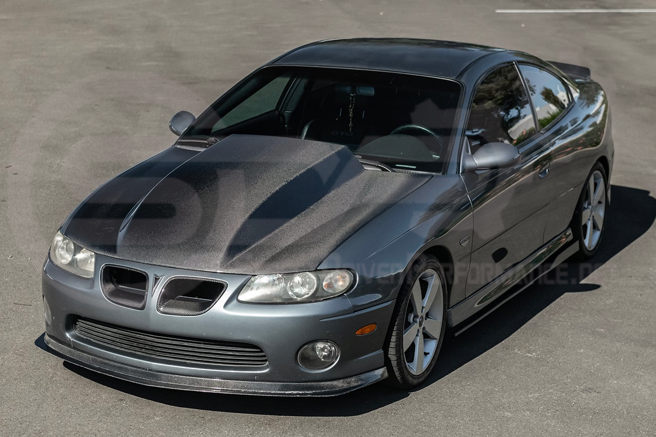 2004-2006 PONTIAC GTO | SDP PERFORMANCE STYLE CARBON FIBER FRONT COWL HOOD